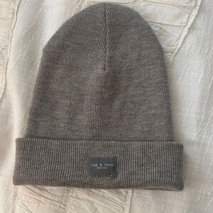 Rag & Bone Grey Knit Beanie